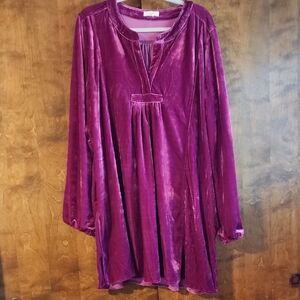 Easel Rich Purple Velvet Garment